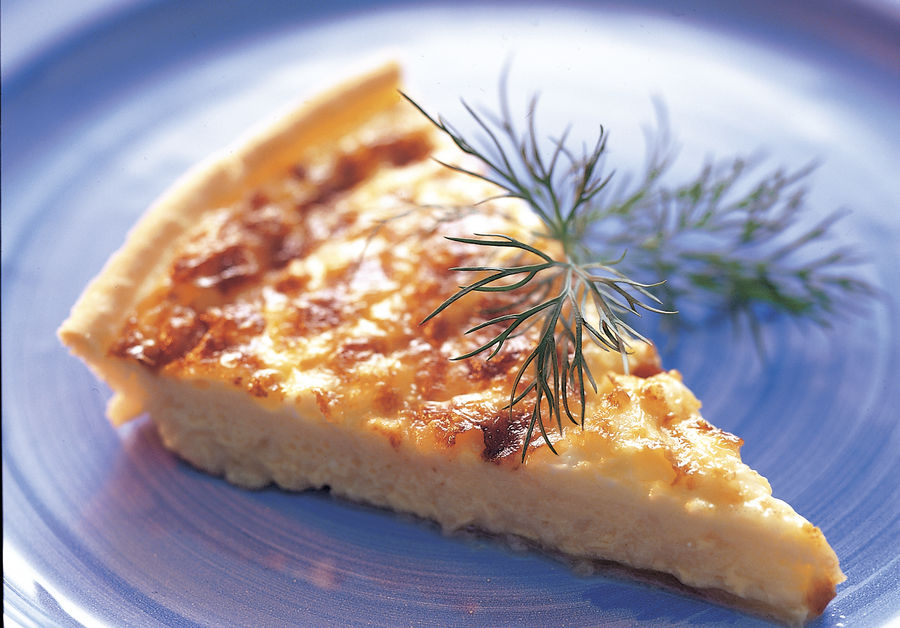 Tarte salgada com queijo Gruyère